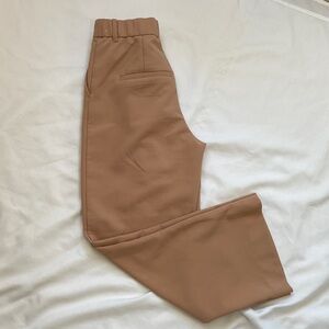 Abercrombie & Fitch Women's Tan Cropped Pants sloane tailored wide leg